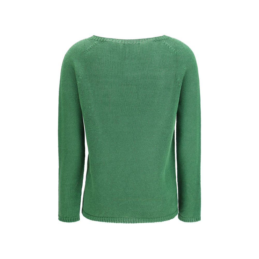 'S Max Mara Bicolor Linen Sweatshirt