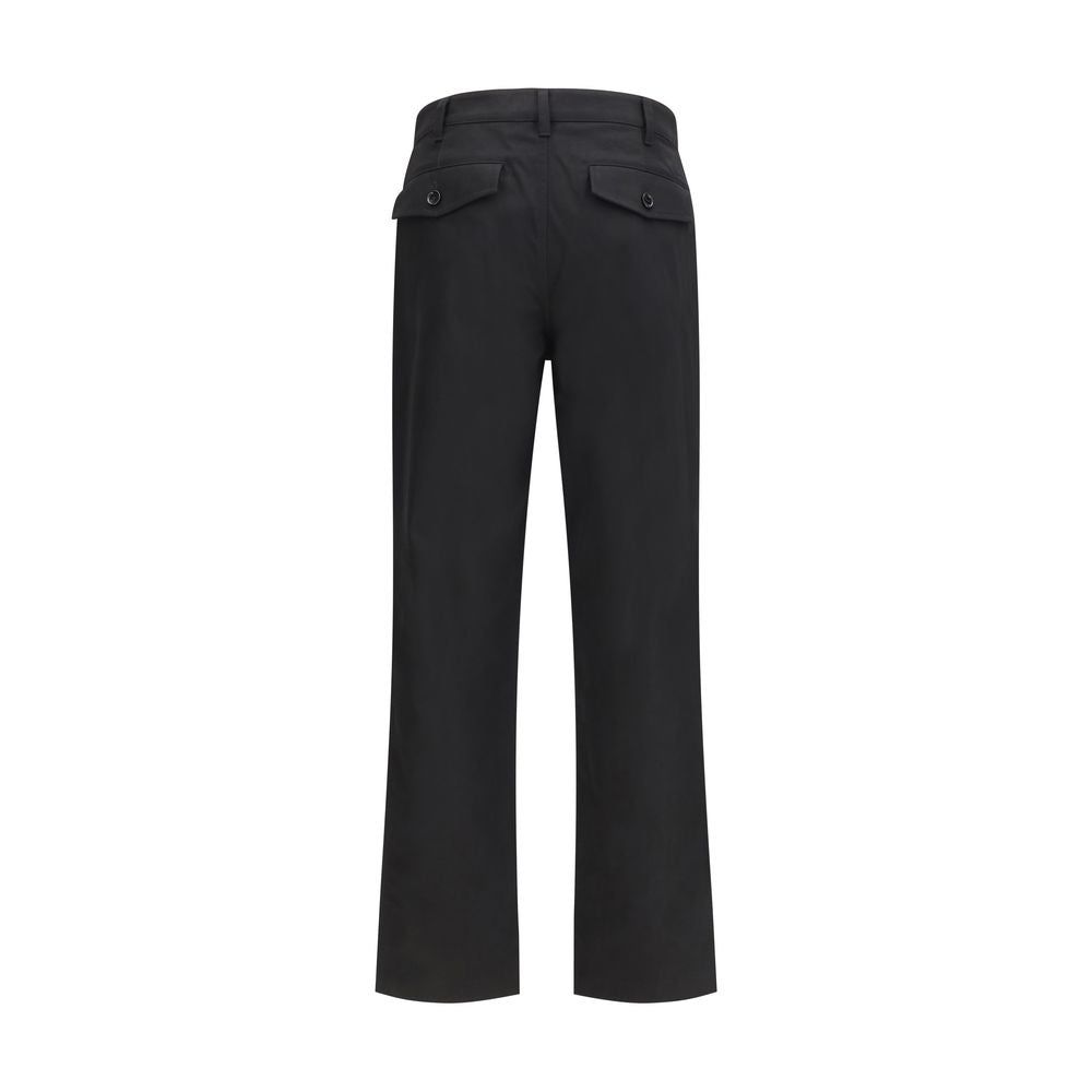 Burberry Black Cotton Chino Pants