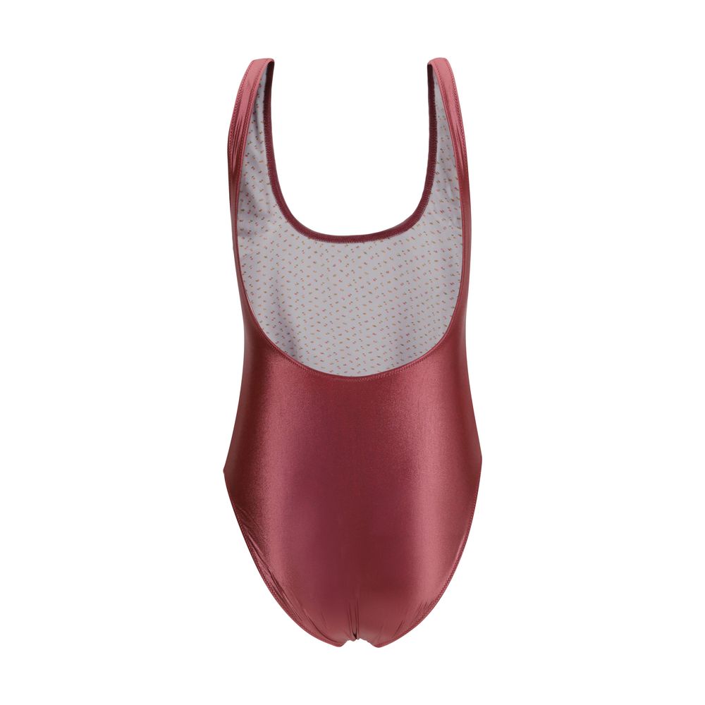 Kristina Ti Bordeaux Polyamide One-Piece Swimsuit