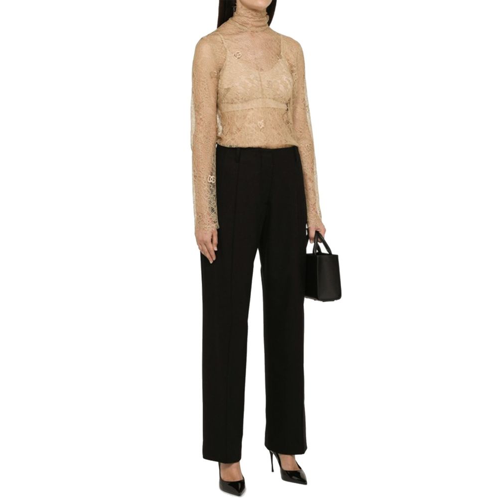 Dolce & Gabbana Beige Polyester Tank Tops