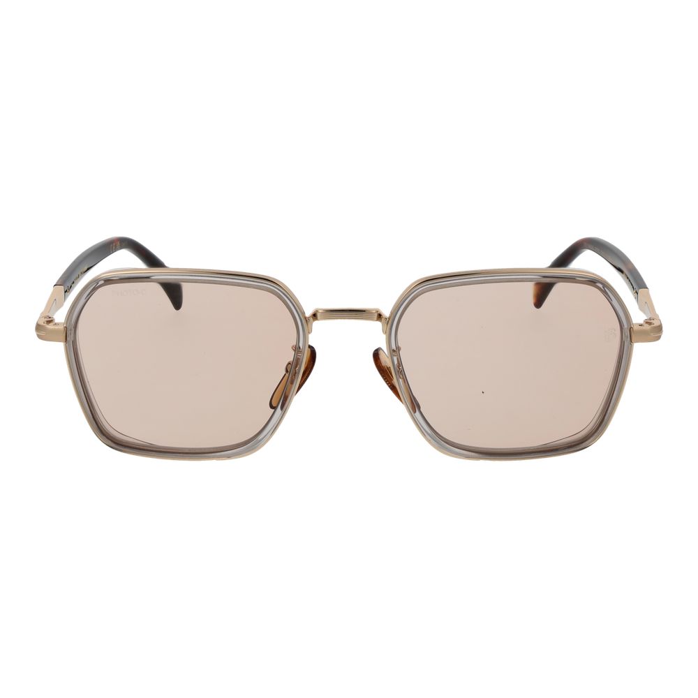 David Beckham Rose Gold Metal Sunglasses