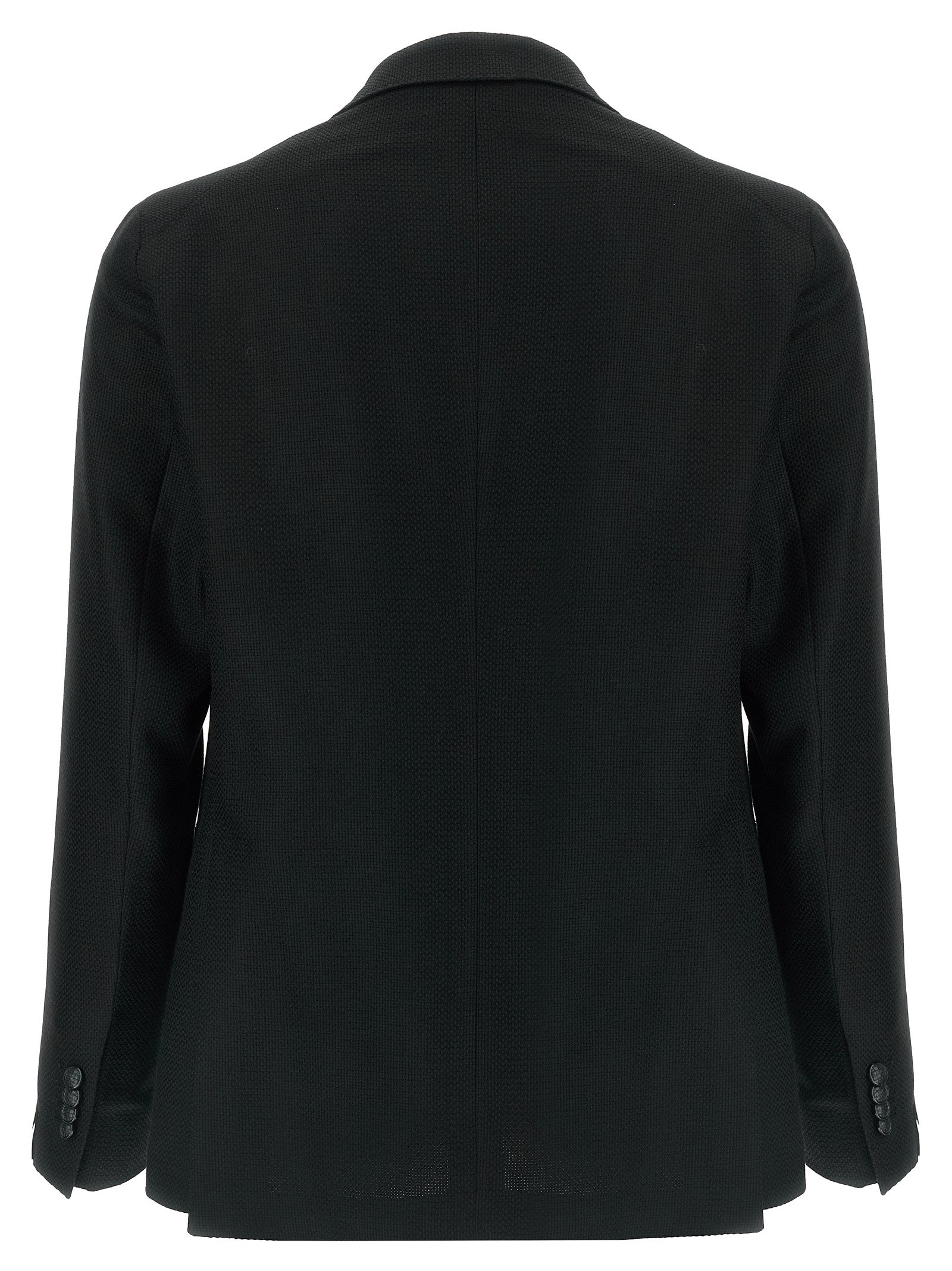 Tagliatore Black Virgin Wool Blazer
