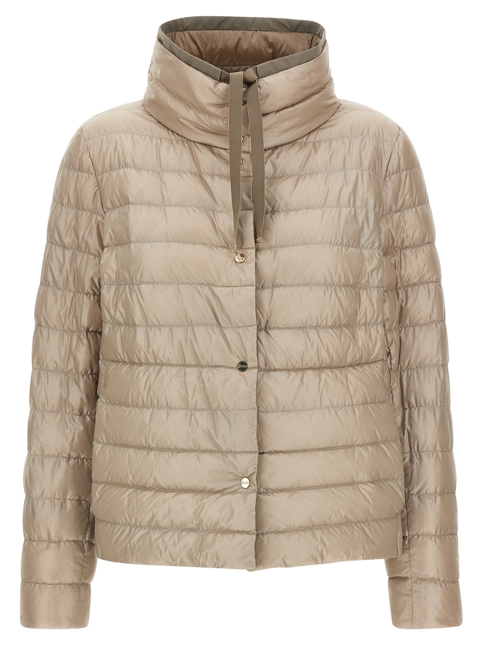 Herno Brown Polyamide Full-Length Jacket