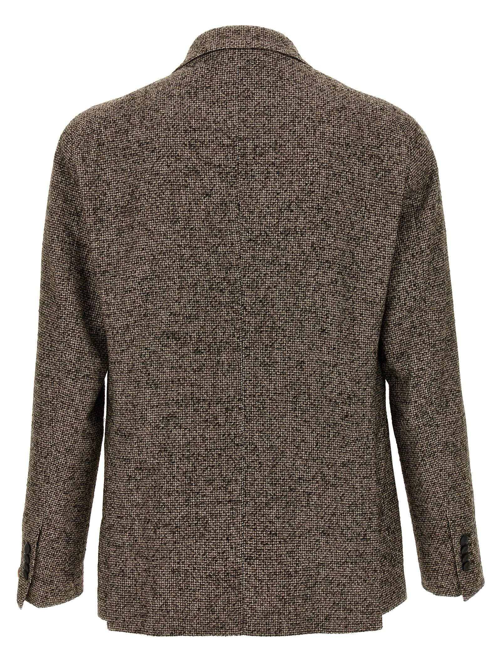 Tagliatore Brown Virgin Wool Blazer