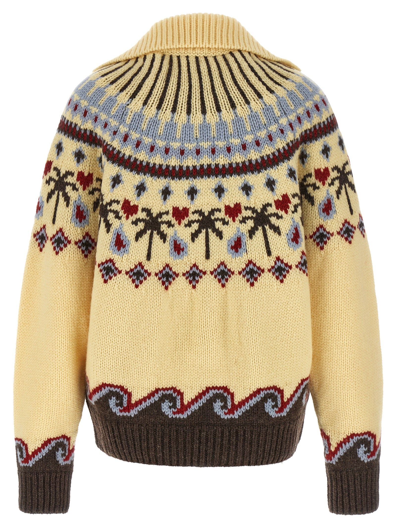 Alanui Multicolor Virgin Wool Cardigan
