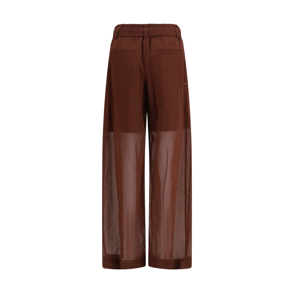 Brunello Cucinelli Brown Cotton Casual Pants