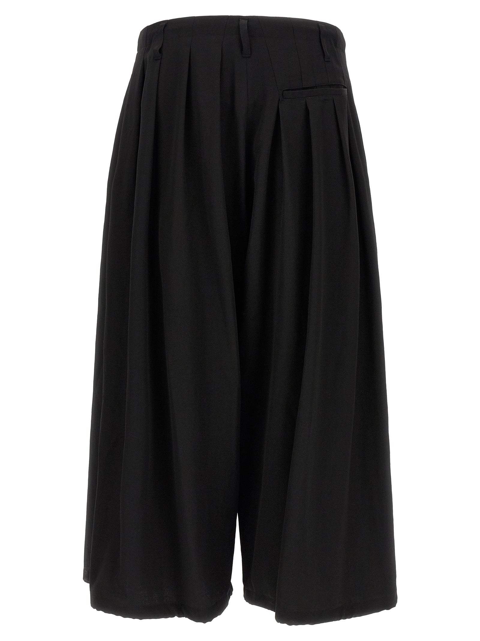 Yohji Yamamoto Black Wool Casual Pants