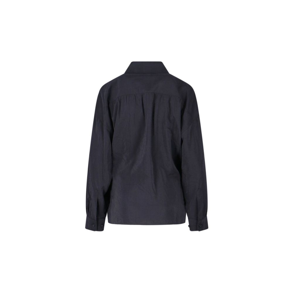 Lemaire Black Polyamide Dress Shirt