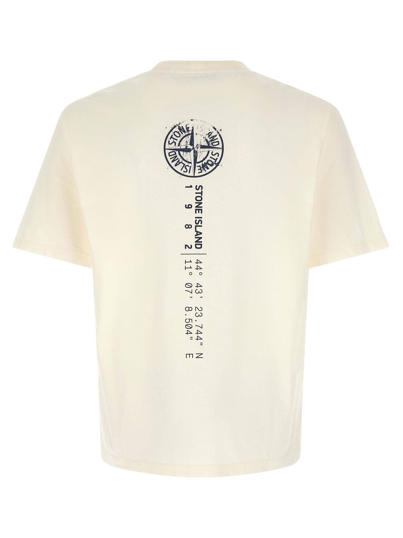 Stone Island Blue Cotton T-Shirt