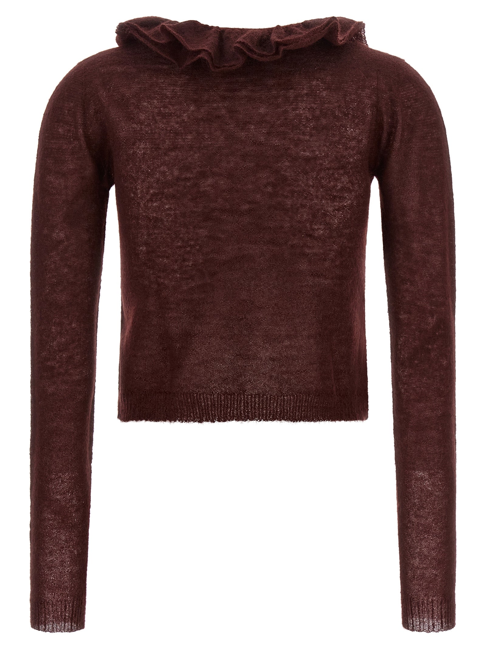 Alberta Ferretti Bordeaux Polyamide Cardigan