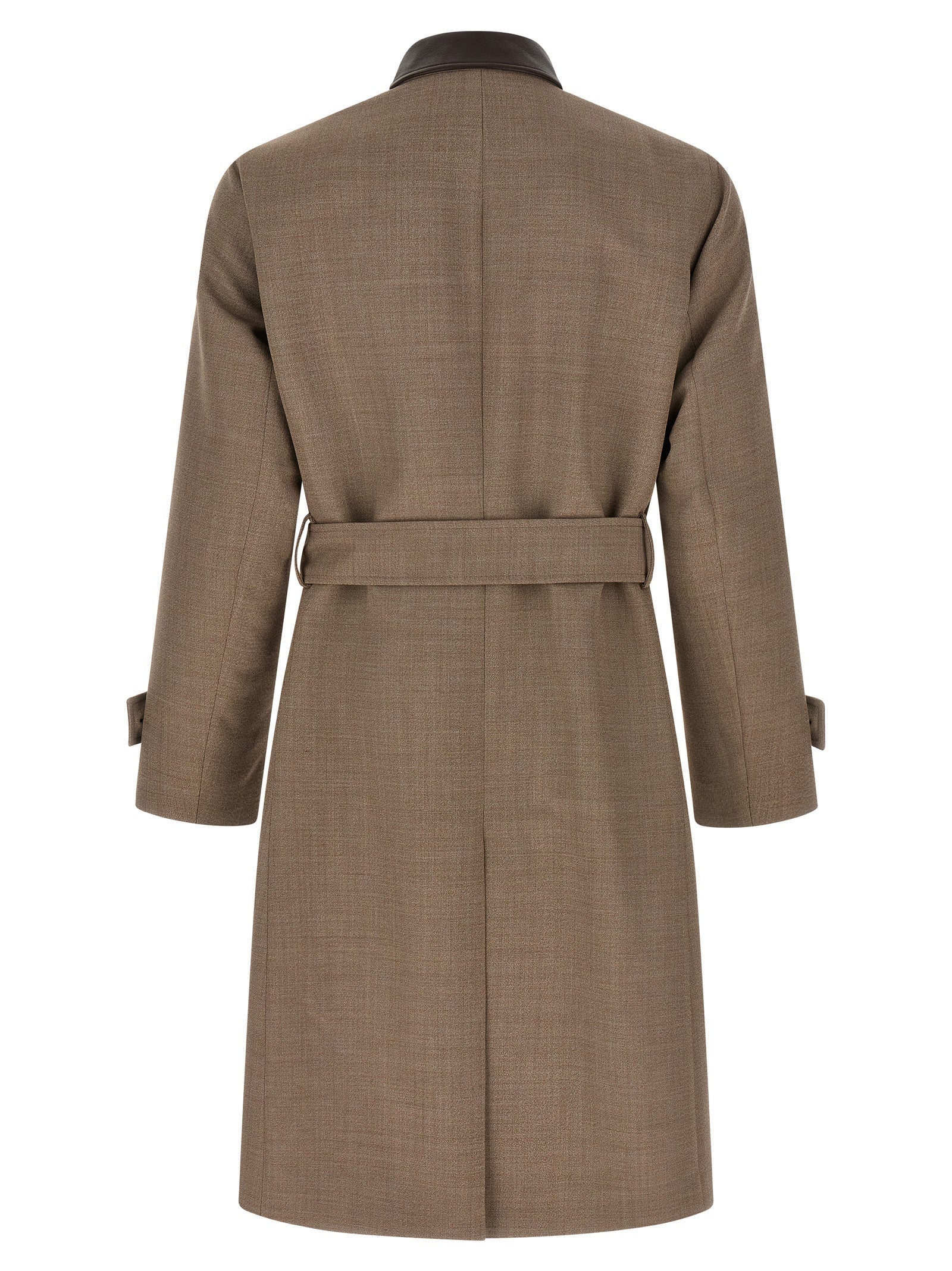 Lardini Beige Virgin Wool Coat