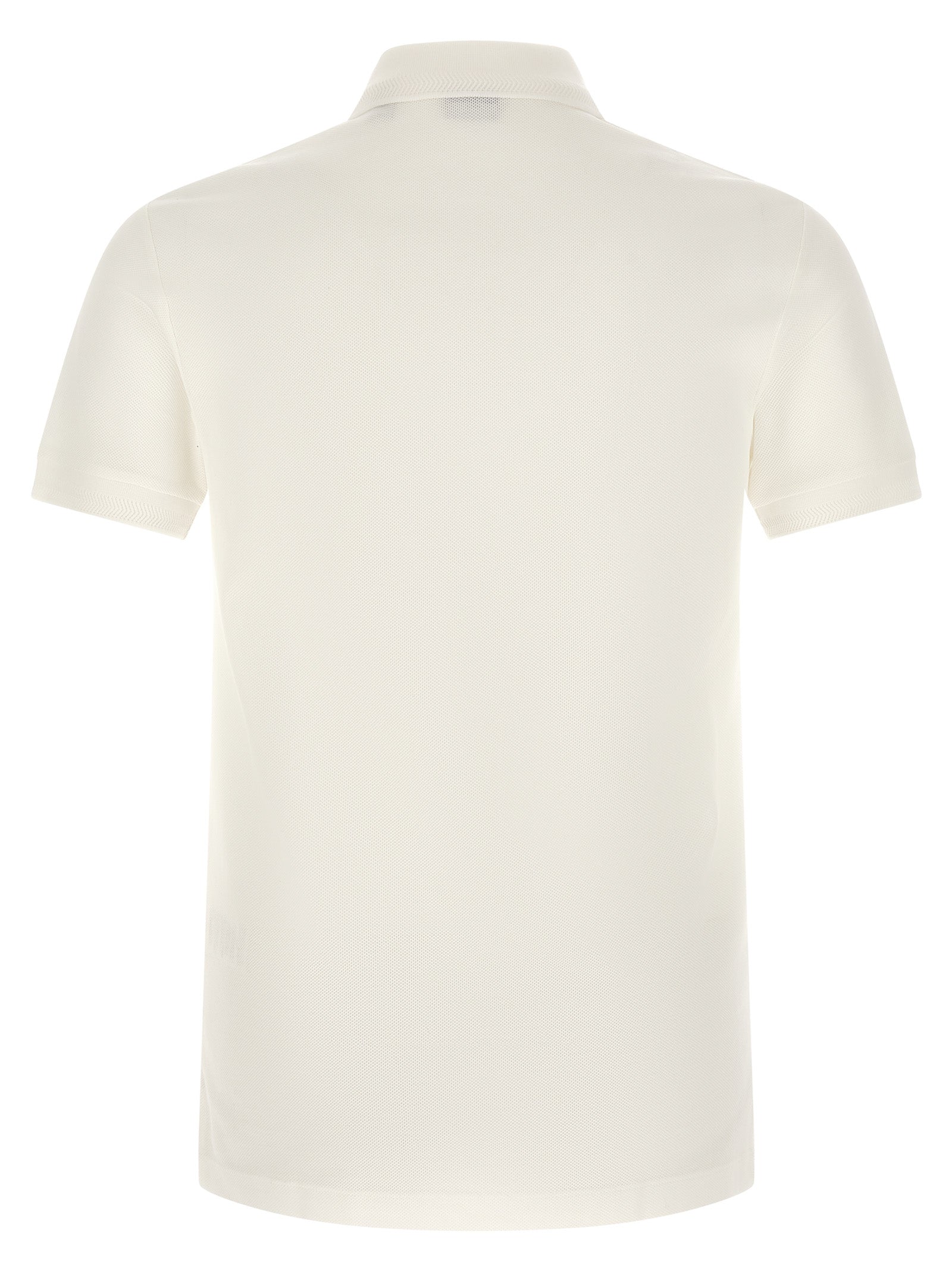 Burberry White Cotton Polo Shirt