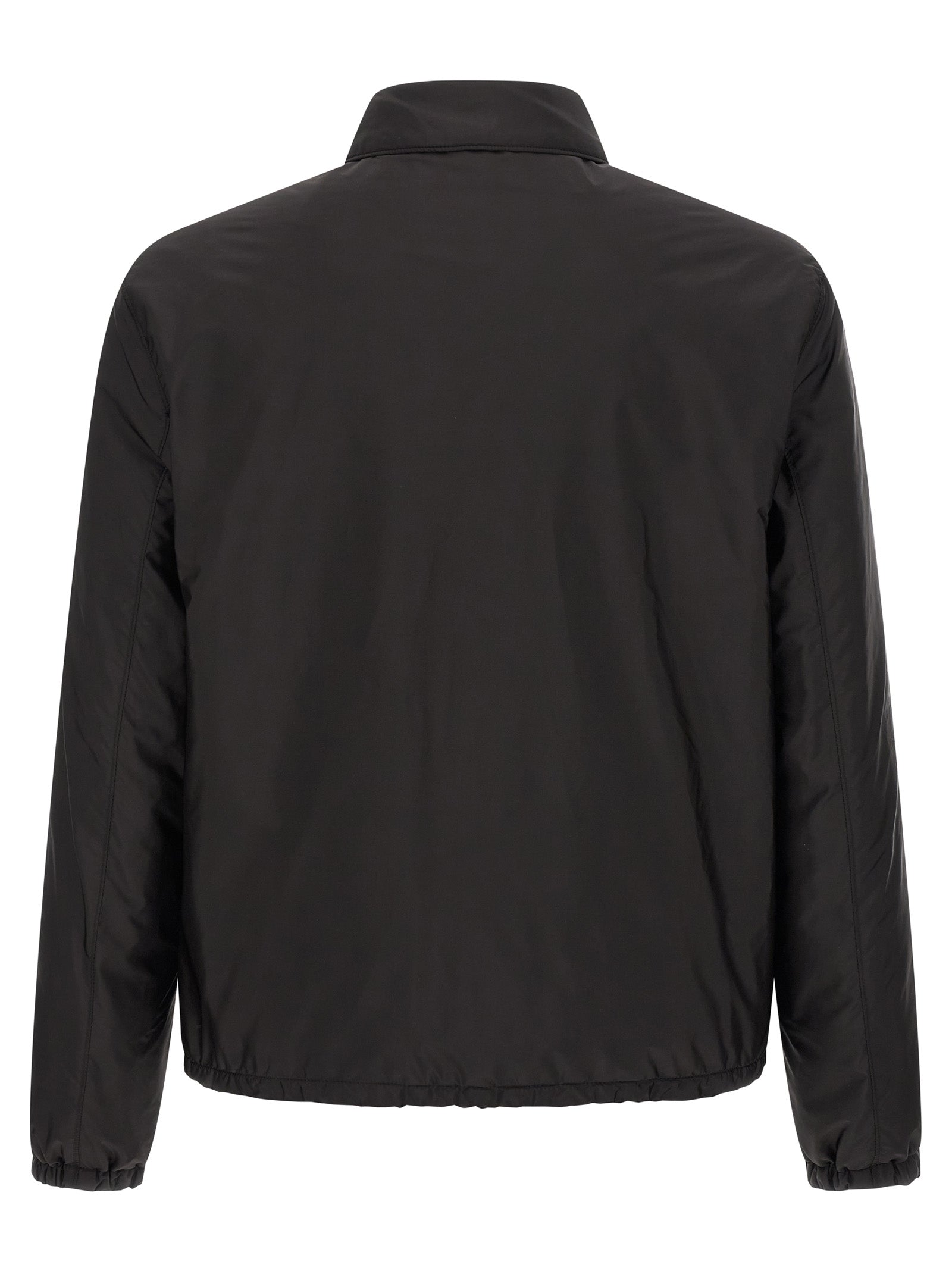Prada Black Recycled Polyamide Full-Length Jacket
