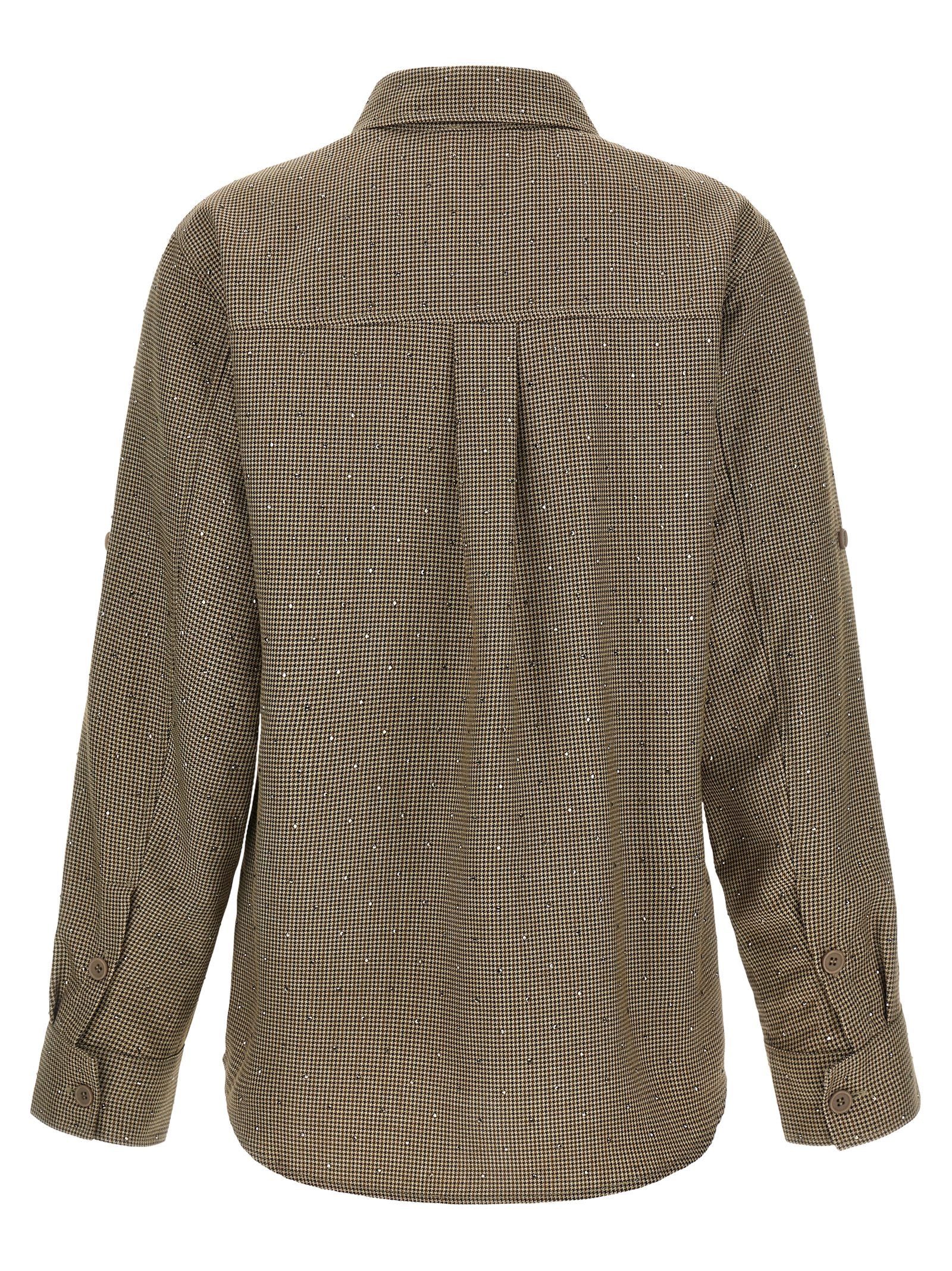 P.A.R.O.S.H. Brown Polyester Blouse