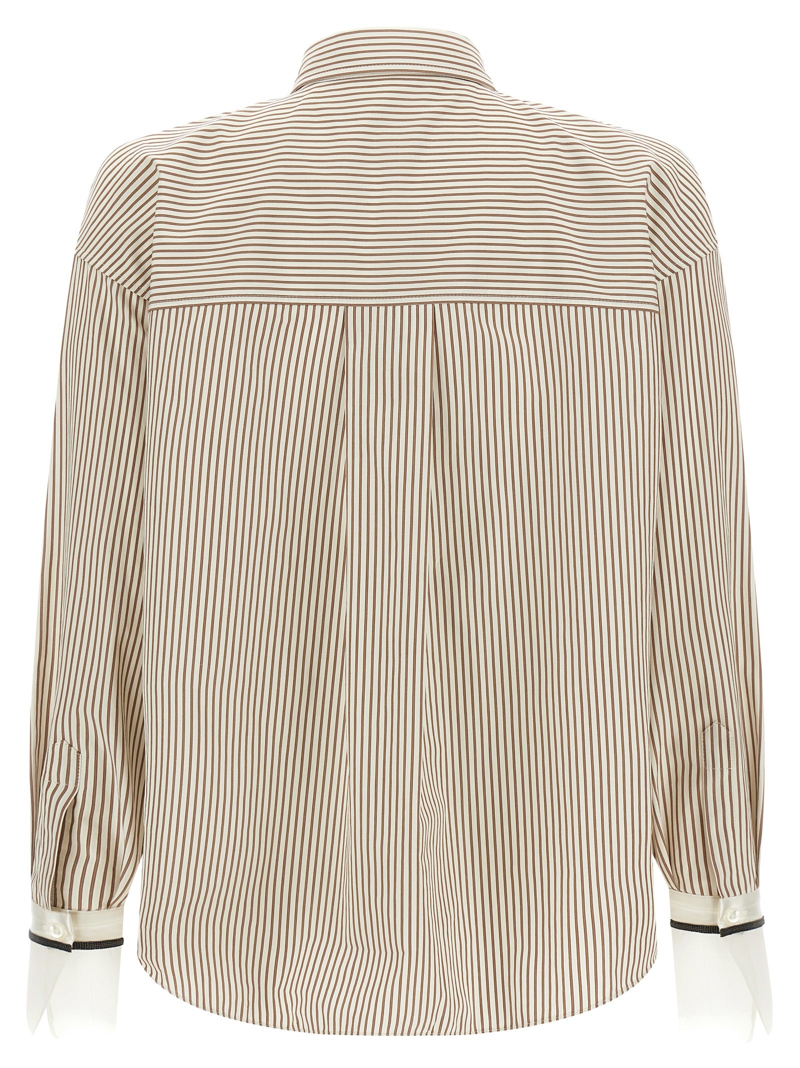 Brunello Cucinelli Beige Cotton Blouse