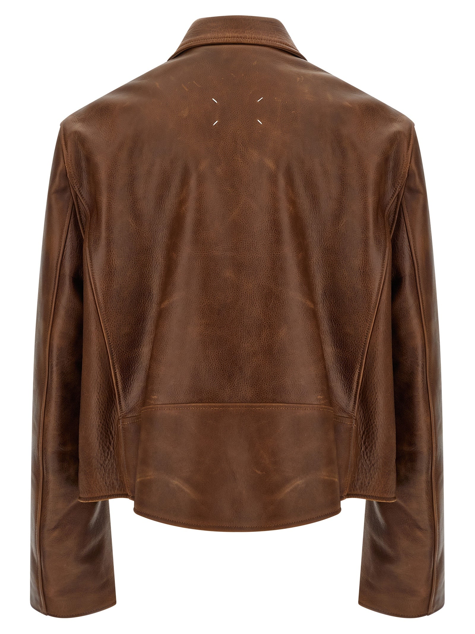 Maison Margiela Brown Calfskin Leather Jacket