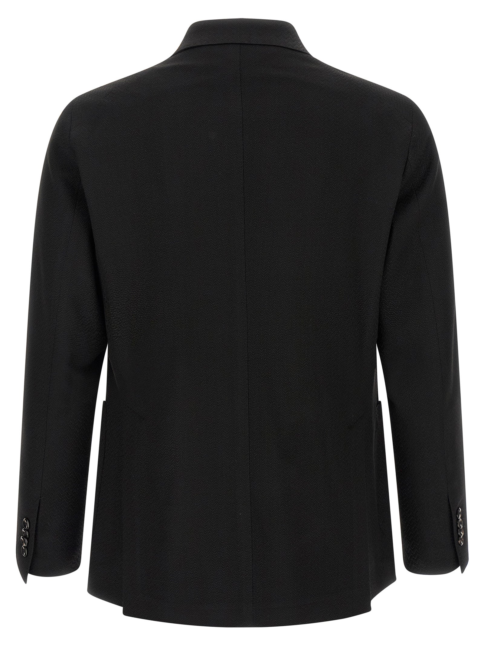 Tagliatore Black Virgin Wool Blazer
