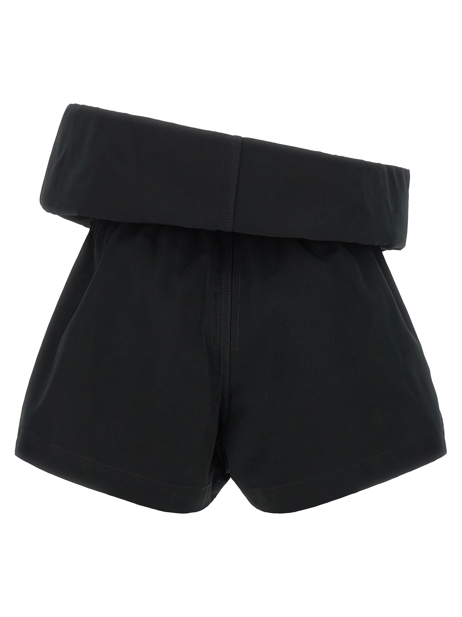 Rick Owens Black Polyester Bermuda Shorts