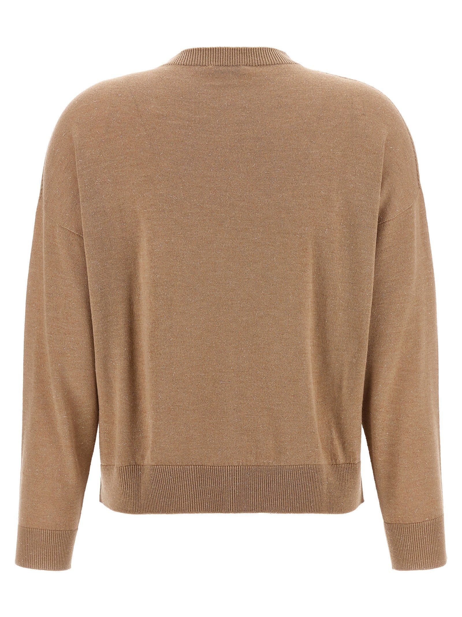 Peserico Beige Virgin Wool Cardigan