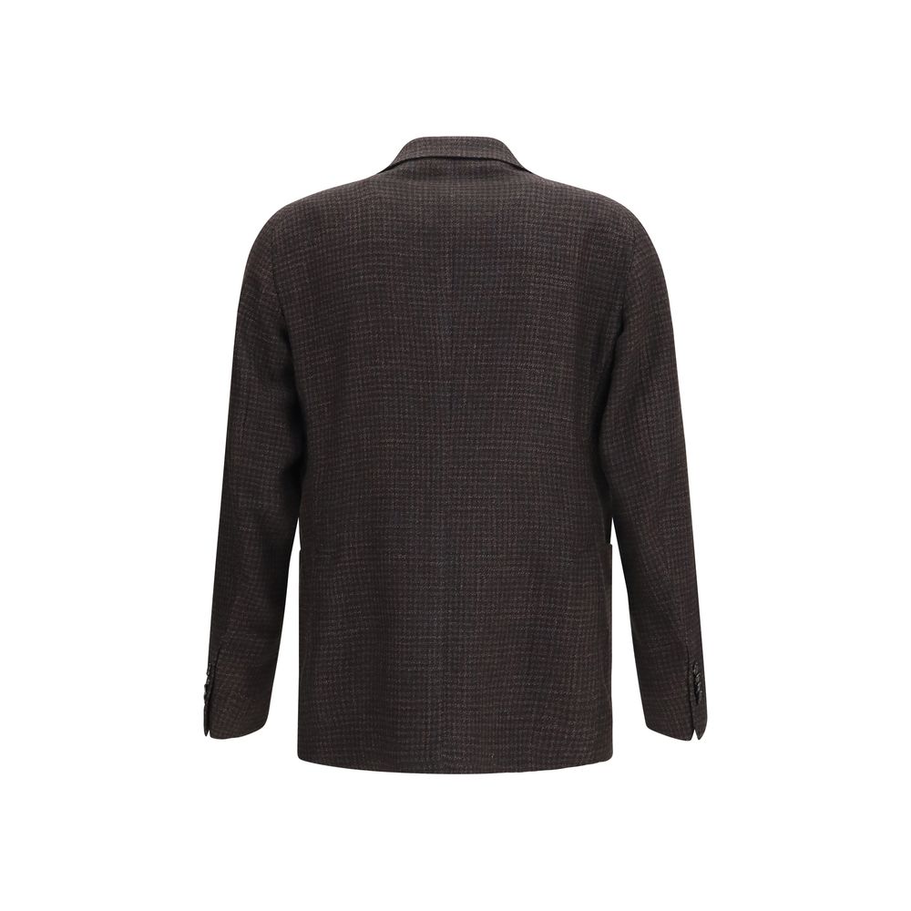 Tagliatore Brown Wool Oves Aries Blazer
