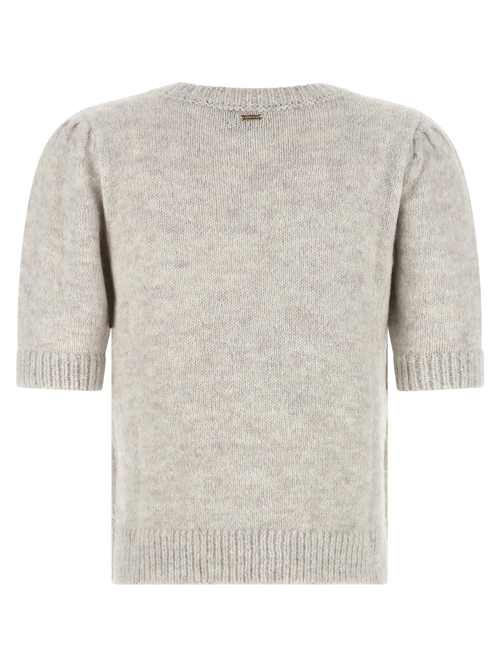 Twinset Gray Marabou Cardigan