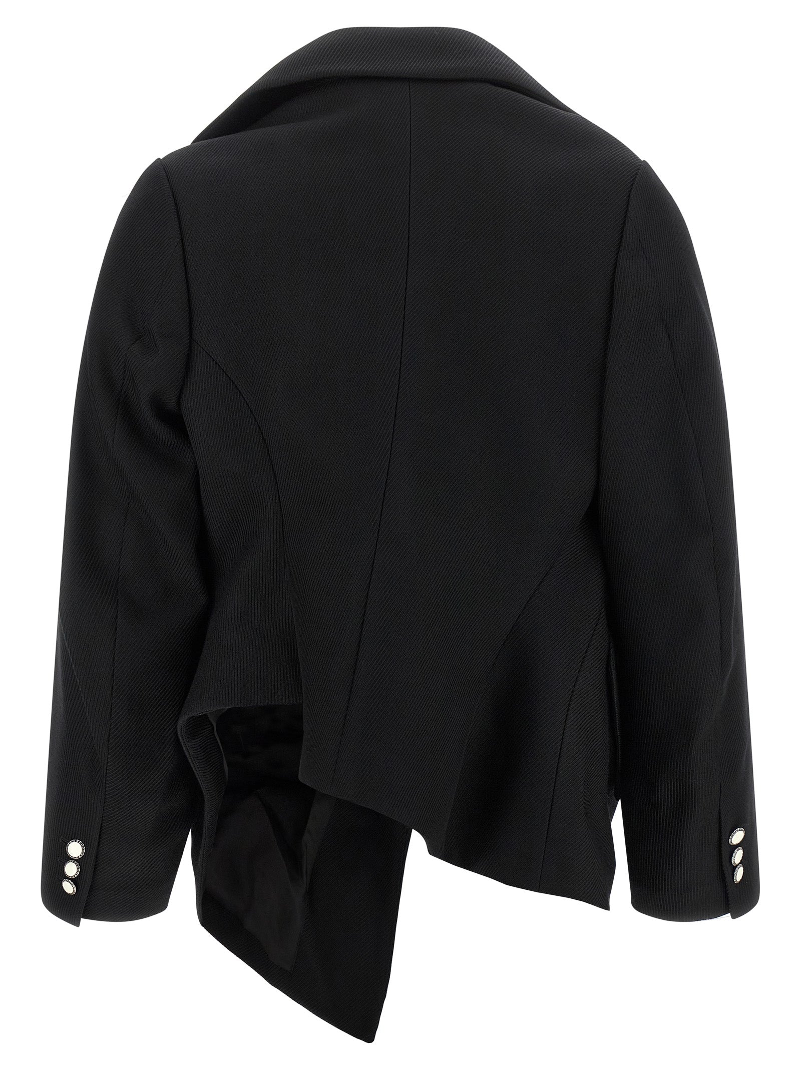 Comme Des Garçons Black Wool Blazer