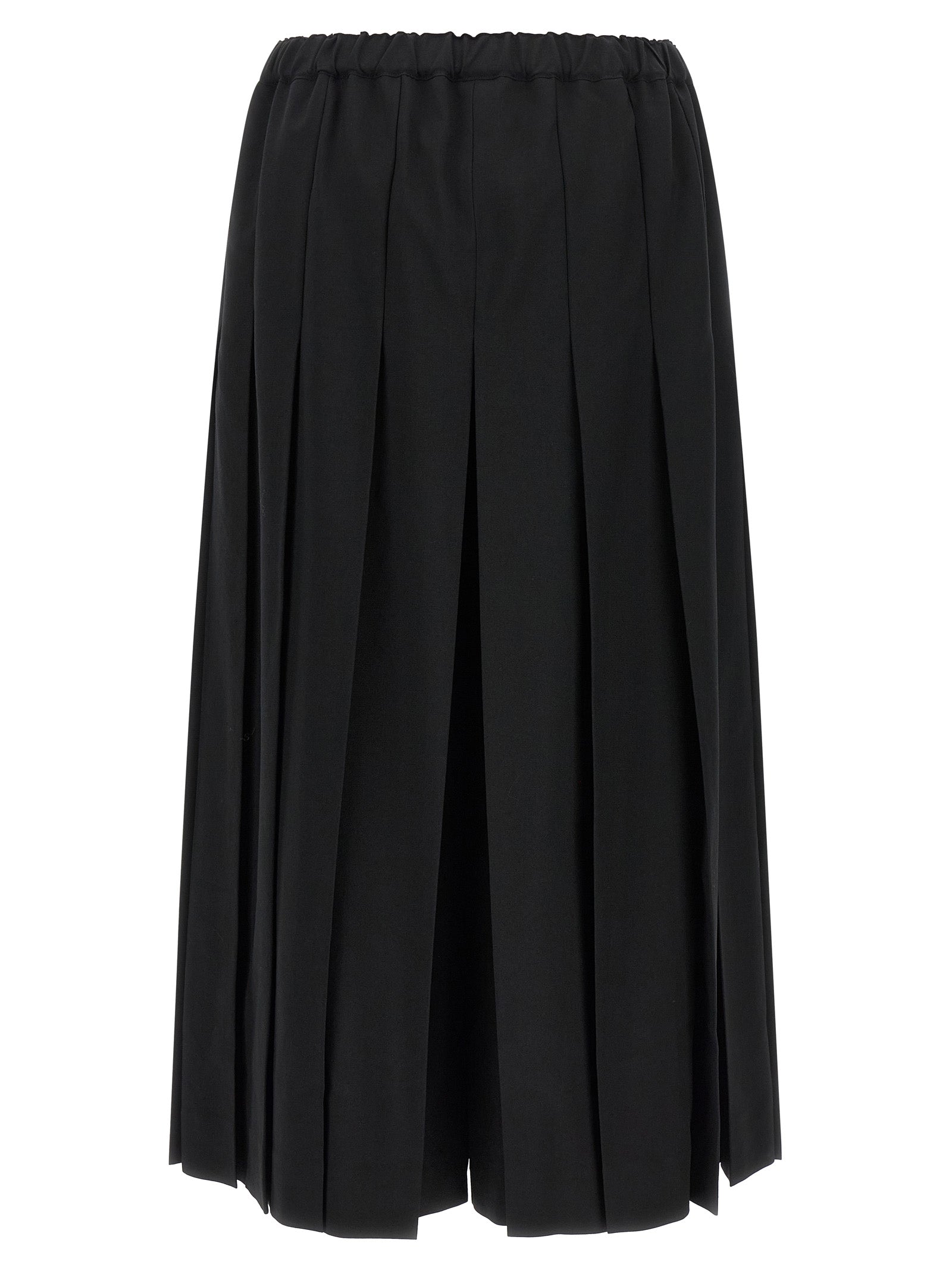 Comme Des Garçons Black Wool Casual Pants