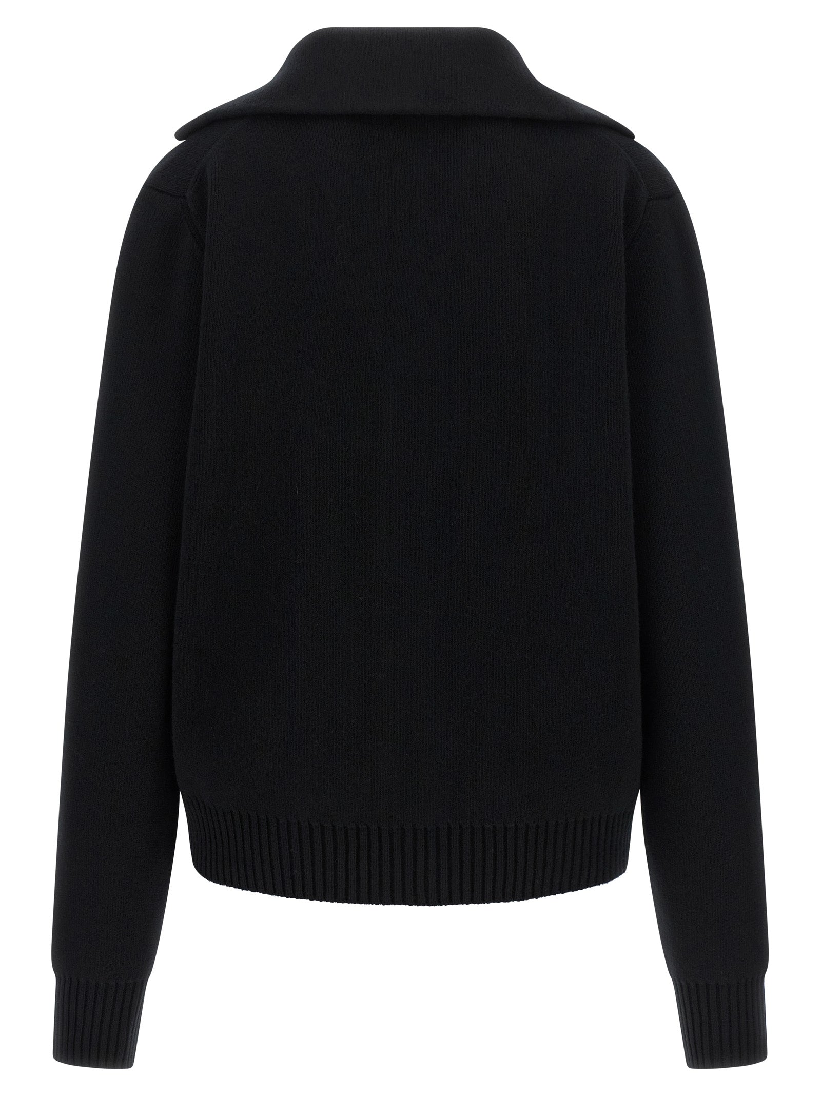 Dolce & Gabbana Black Virgin Wool Cardigan