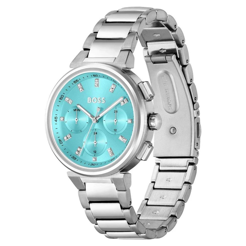 Hugo Boss Silver Stainless Steel Dress Watch