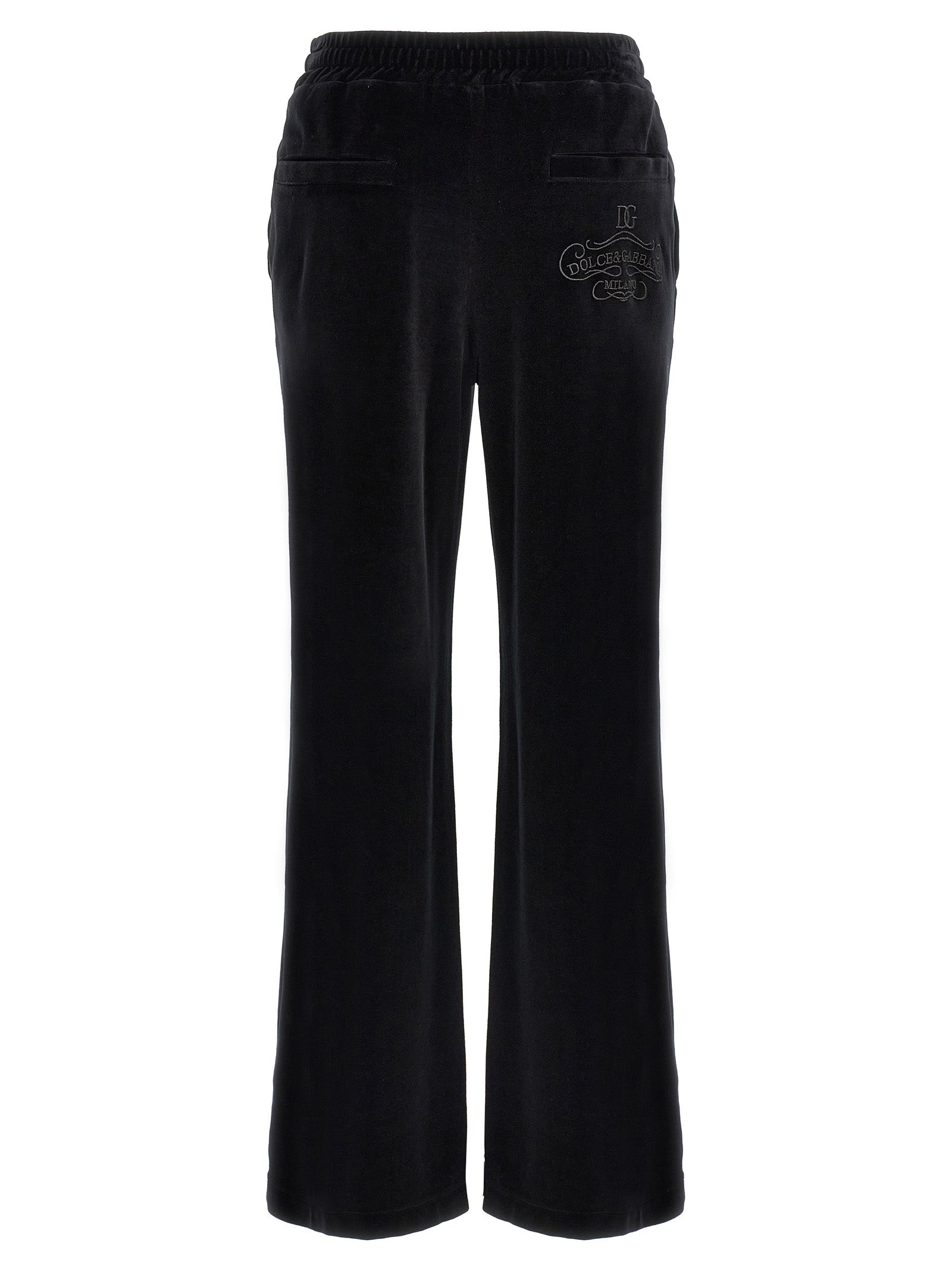 Dolce & Gabbana Black Cotton Joggers (Workout Pants)