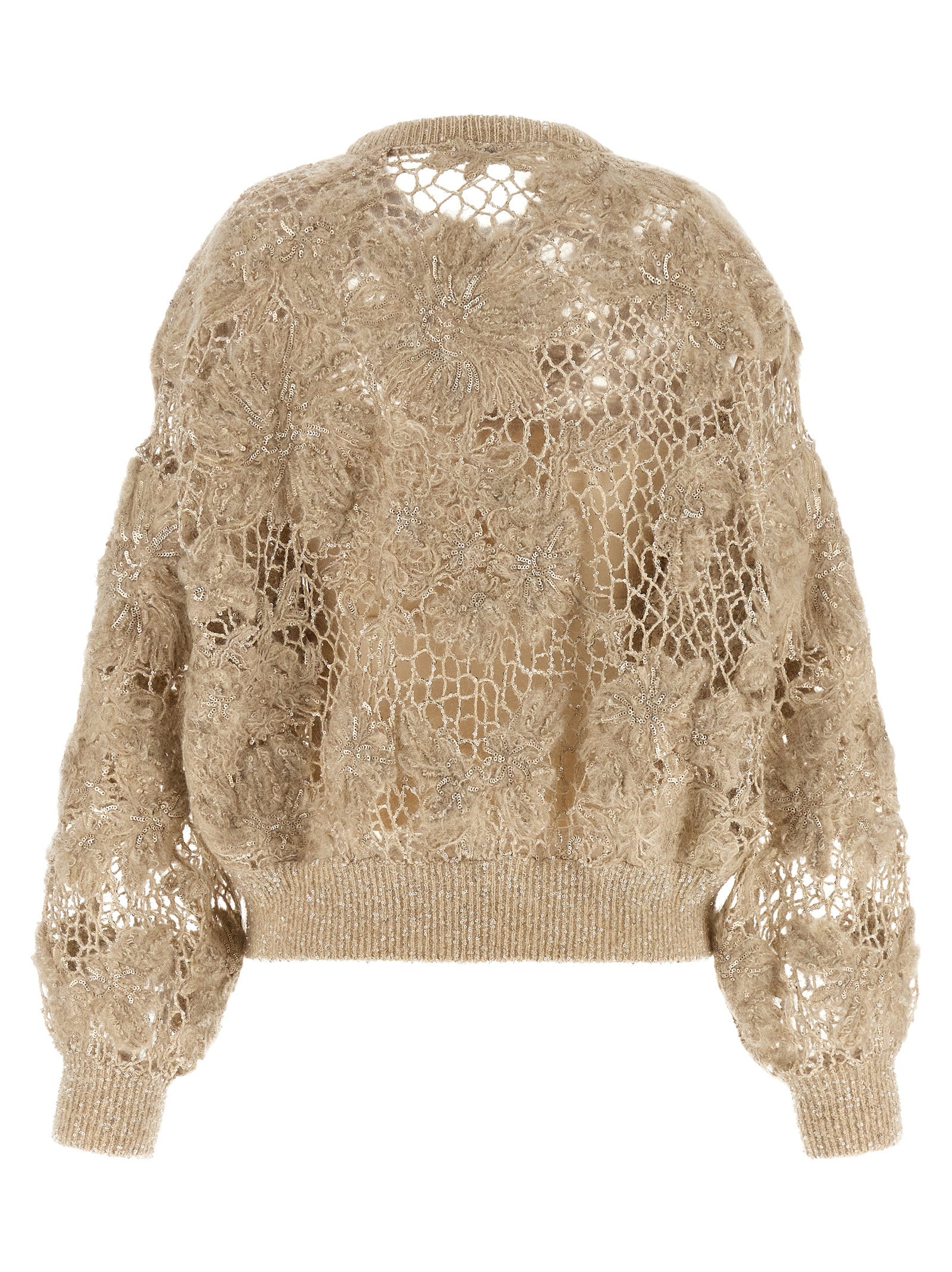 Brunello Cucinelli Beige Wool Cardigan