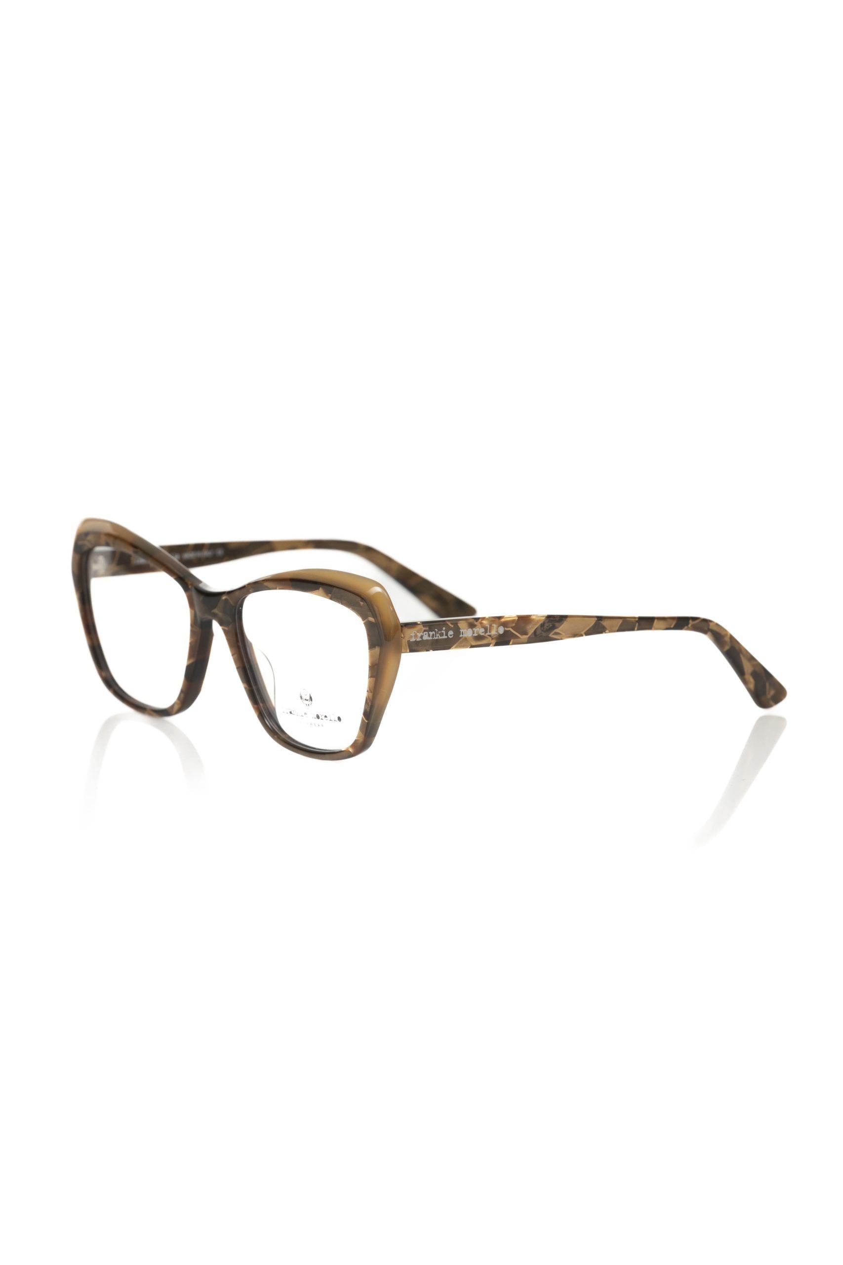 Frankie Morello Beige Acetate Women's Eyeglass Frame