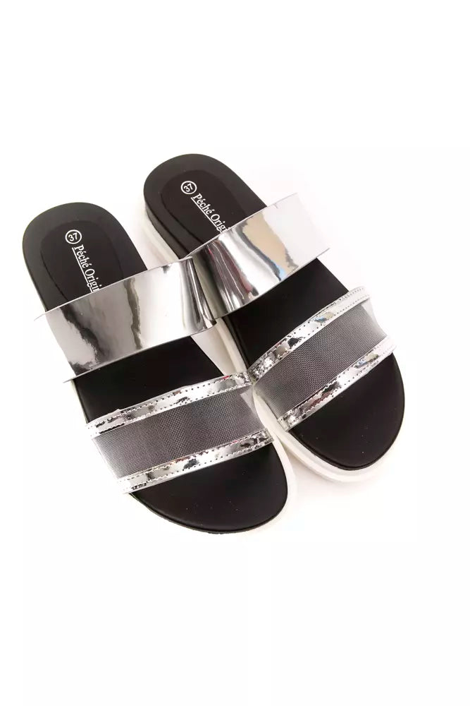 Péché Originel Silver Polyethylene Sandal