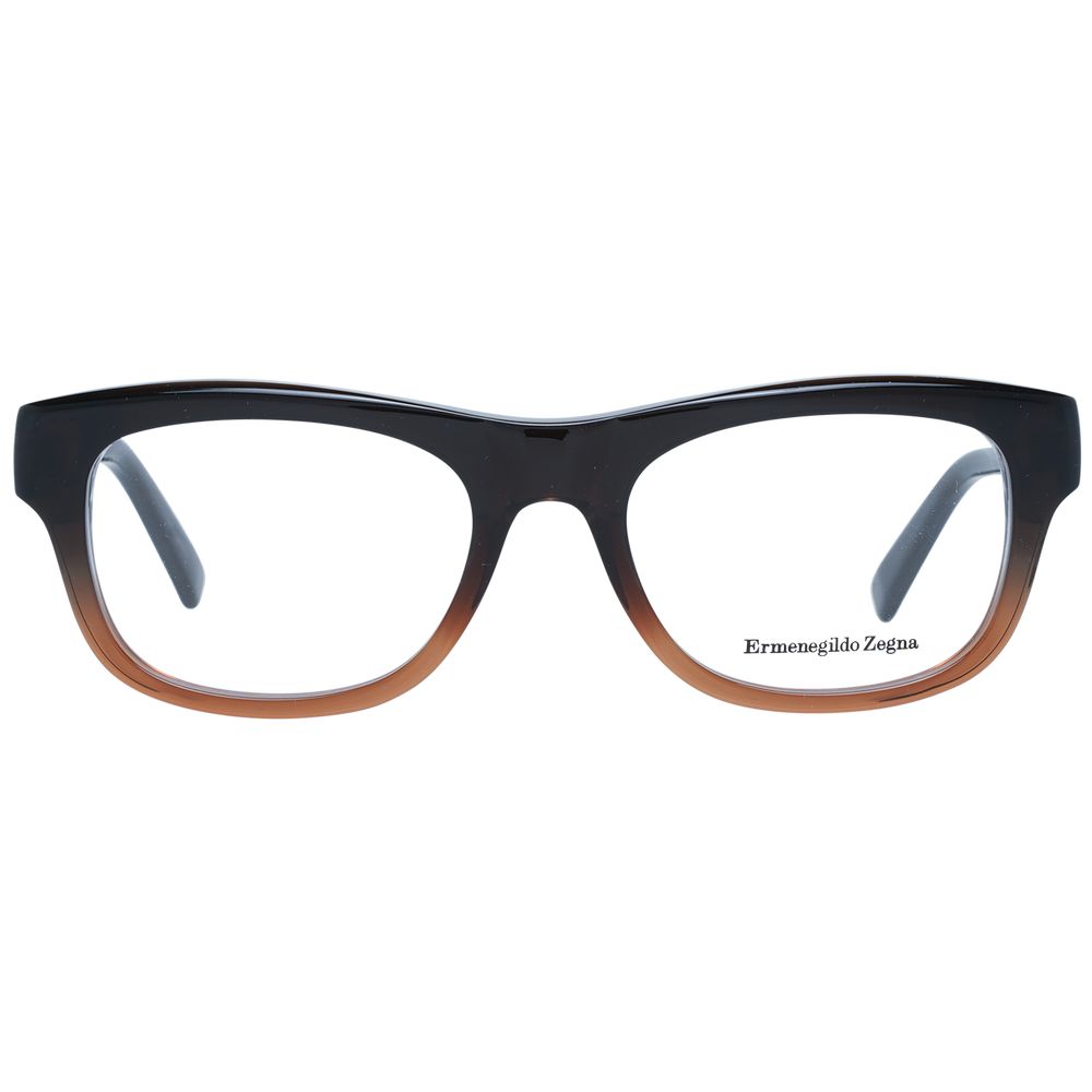 Ermenegildo Zegna Brown Plastic Glasses (Frames)