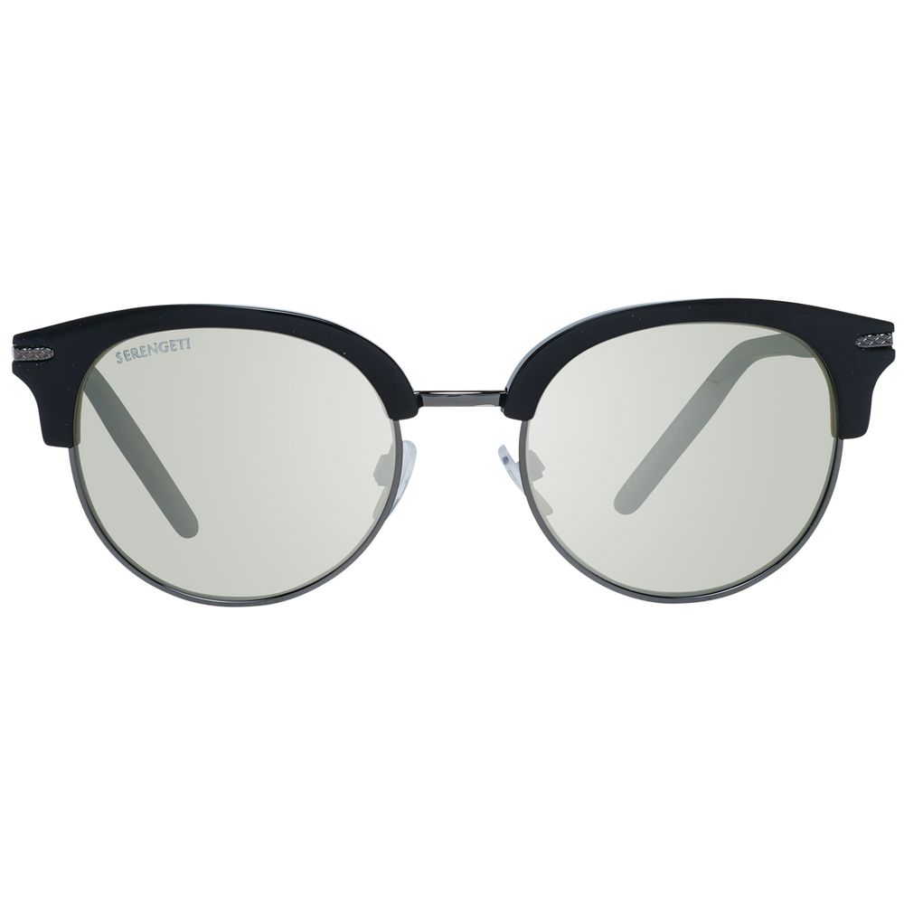 Serengeti Black Acetate & Metal Sunglasses
