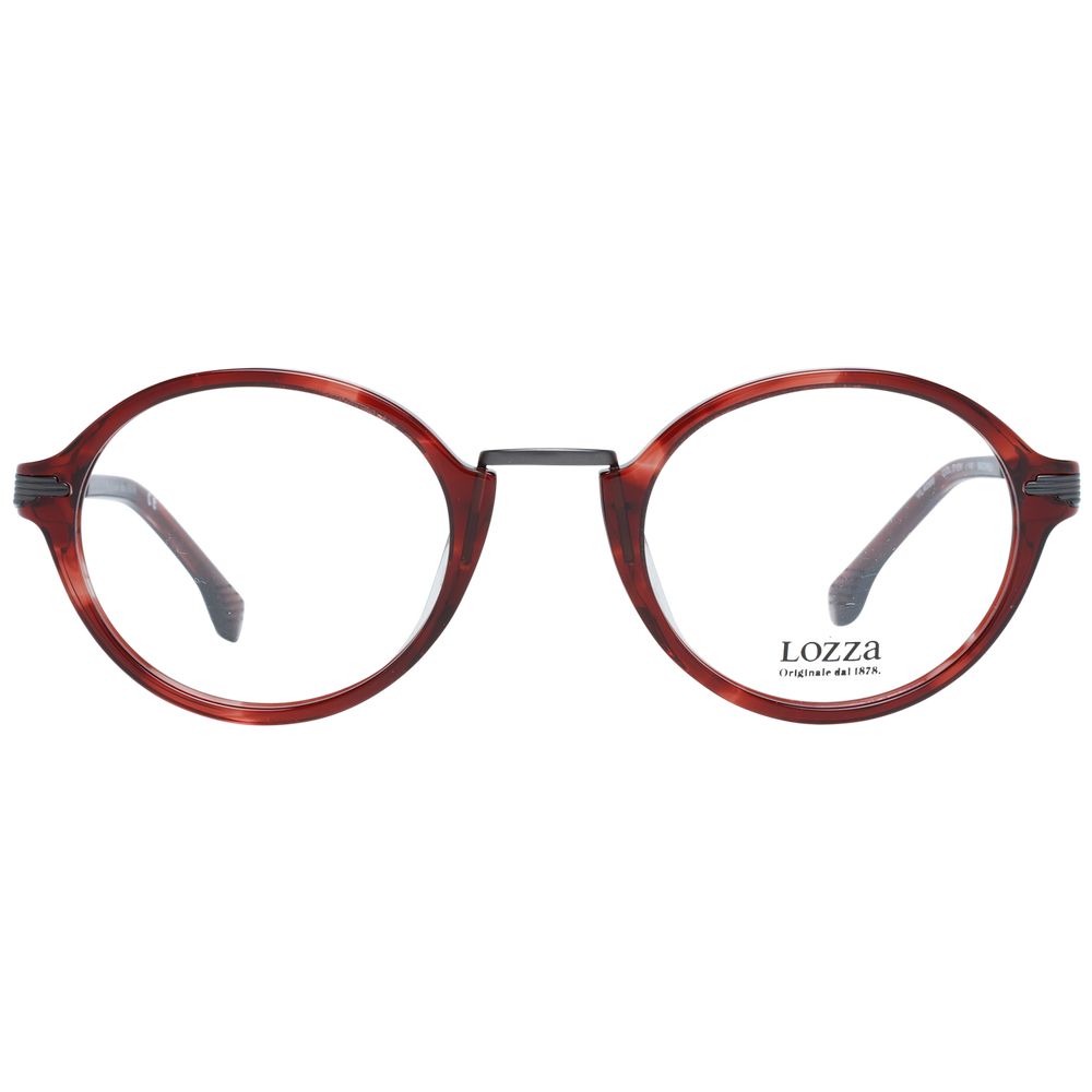 Lozza Burgundy Metal & Plastic Glasses (Frames)