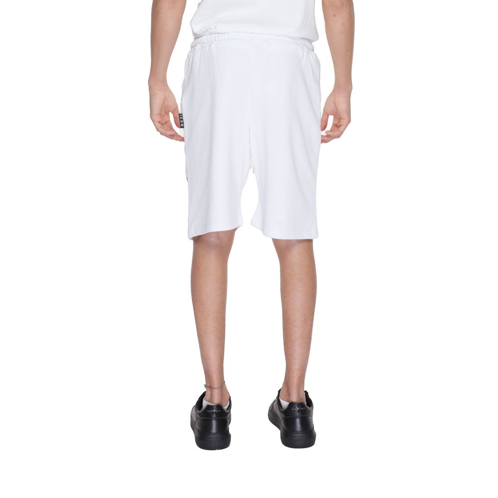 Icon White Cotton Bermuda Shorts