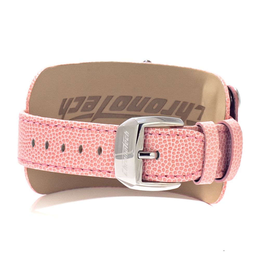 Chronotech Multicolor Leather Dress Watch