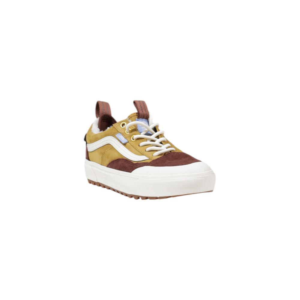 Vans Beige Leather Athletic Sneakers