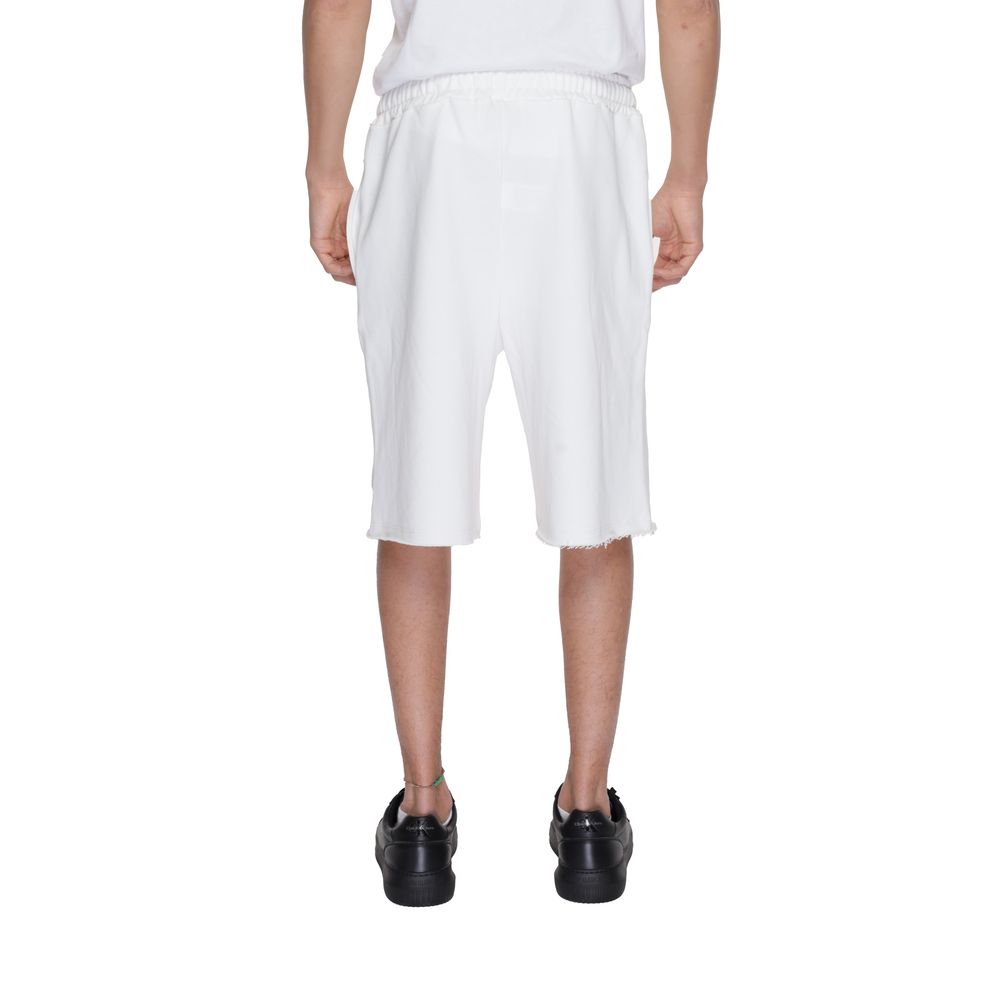 Underclub White Cotton Bermuda Shorts