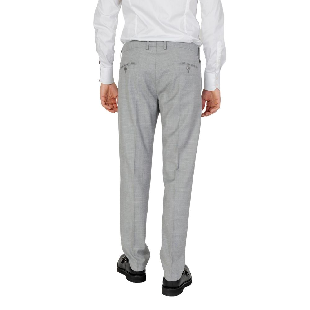 Antony Morato Gray Polyester Dress Pants