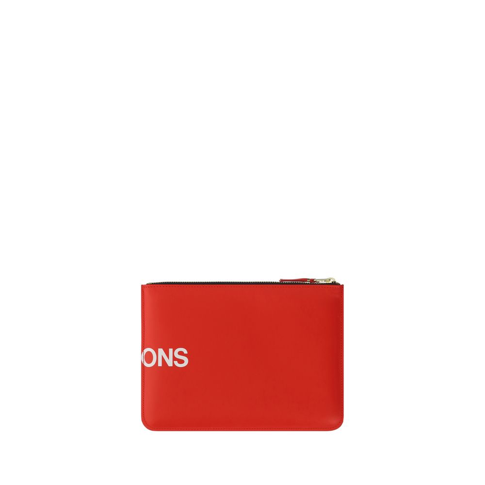 Comme Des Garçons Red Calf Leather Bos Taurus Wallet