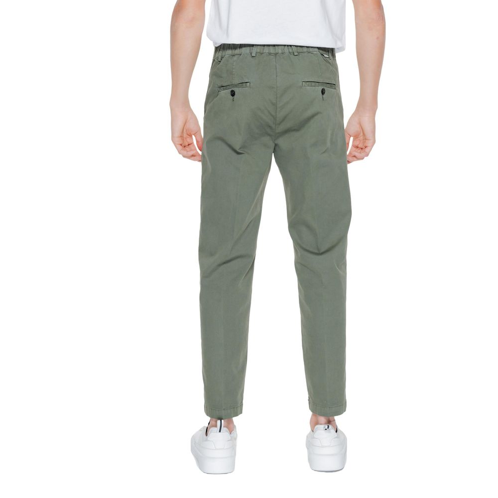 Liu Jo Green Cotton Casual Pants