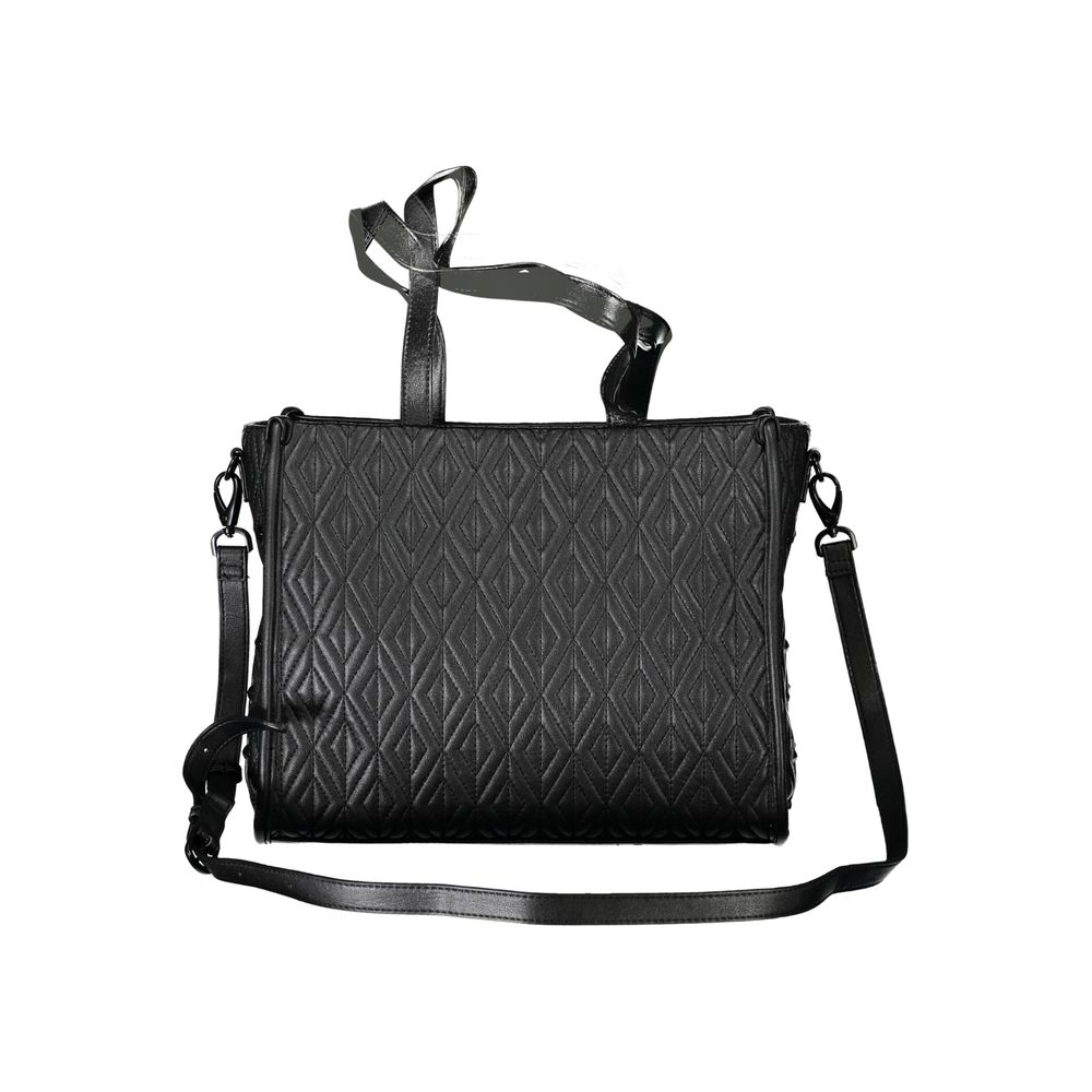 Mario Valentino Black Polyurethane Women Handbag