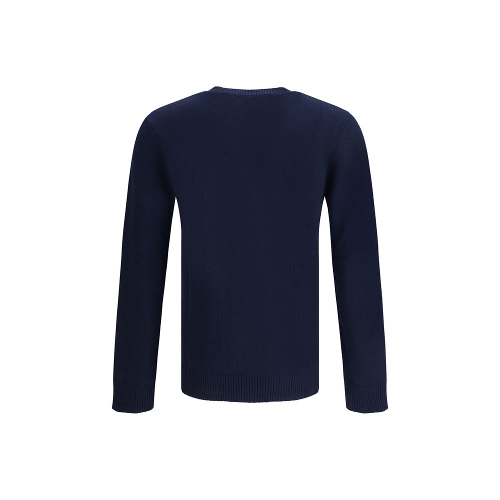 Valentino Blue Fleece Wool Sweatshirt