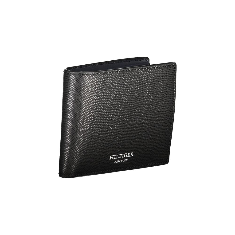 Tommy Hilfiger Black Leather Men Wallet