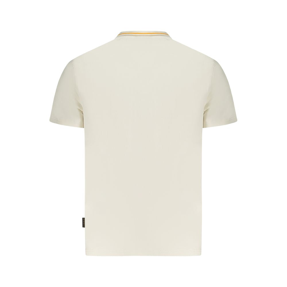Napapijri White Cotton Men T-Shirt