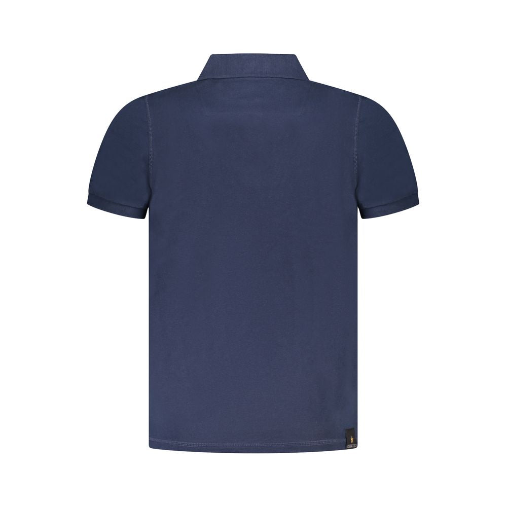 Accademia Militare Blue Cotton Mens Polo Shirt