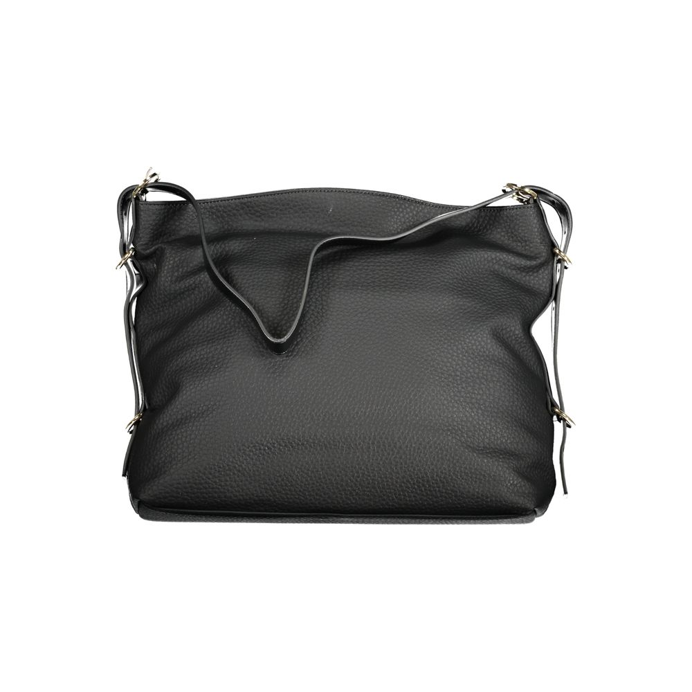 Mario Valentino Black Polyurethane Women Handbag