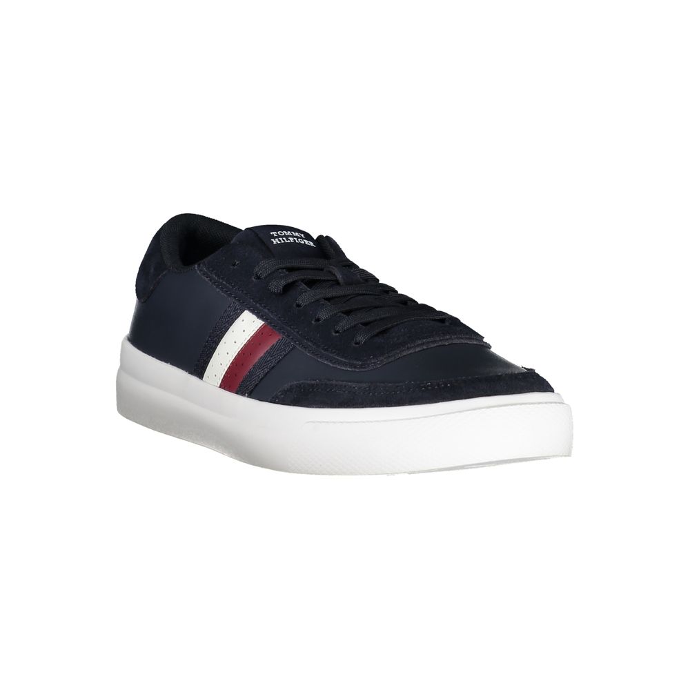 Tommy Hilfiger Blue Leather Men Sneaker